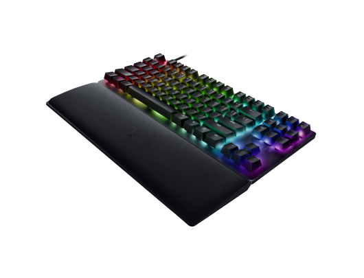 Žaidimų klaviatūra Razer Huntsman V2 Tenkeyless, Optical Gaming Keyboard, RGB LED light, US, Black, Wired, Clicky Purple Switch