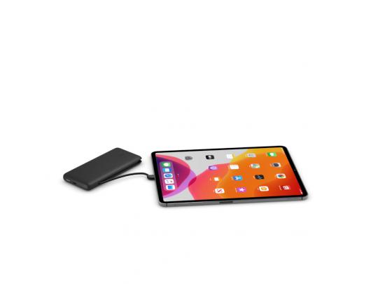 Išorinė baterija (power bank) Belkin BOOST CHARGE Plus Power Bank 10000 mAh, Integrated LTG and USB-C cables, Black, 18 W