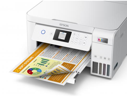 Rašalinis daugiafunkcinis spausdintuvas Epson Multifunctional printer EcoTank L4266 Contact image sensor (CIS), 3-in-1, Wi-Fi, Black and white