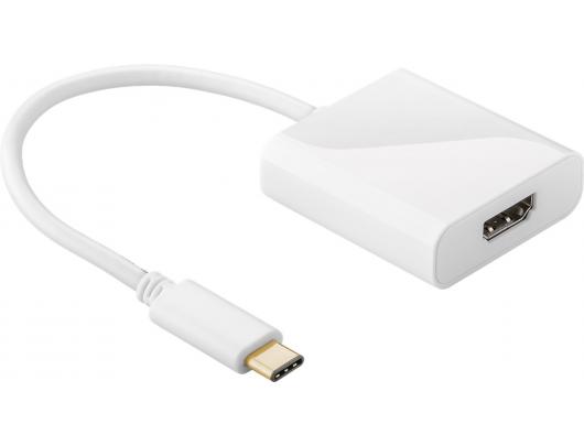 Adapteris Goobay USB-C HDMI adapter 66259 White, HDMI female (Type A), USB-C male