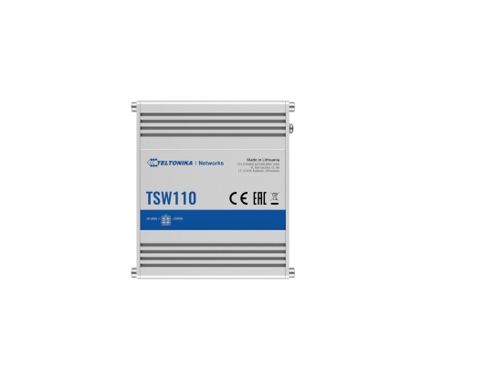 Komutatorius Teltonika Switch TSW110 PoE passive, Unmanaged, 1GBps (RJ-45) ports quantity 5
