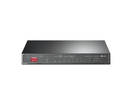 Komutatorius TP-LINK 10-Port Gigabit Easy Smart Switch with 8-Port PoE+ TL-SG1210MP Unmanaged, Desktop, Power supply type External, Ethernet LAN (RJ-