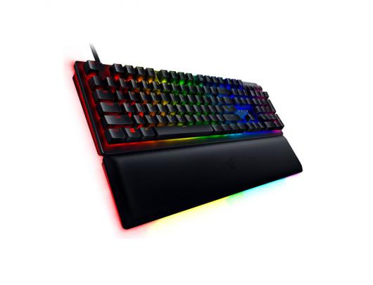 Žaidimų klaviatūra Razer Huntsman V2 Optical Gaming Keyboard RGB LED light, Nordic layout, Wired, Black, Clicky Purple Switch, Numeric keypad