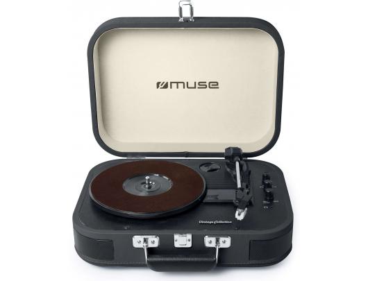 Patefonas Muse Turntable Stereo System MT-201 DG USB port, AUX in, 2x5 W, Black/Cream