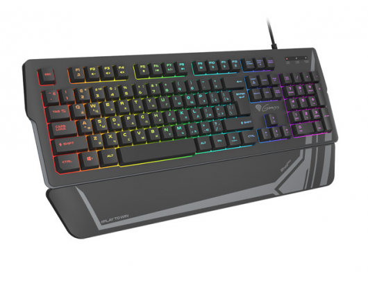 Žaidimų klaviatūra Genesis Rhod 350 RGB Gaming keyboard, RGB LED light, RU, Black, Wired