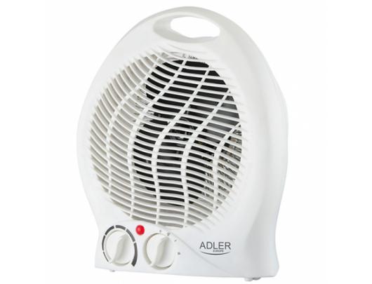 Šildytuvas Adler Heater AD 7728 Fan Heater, 2000 W, Number of power levels 2, White