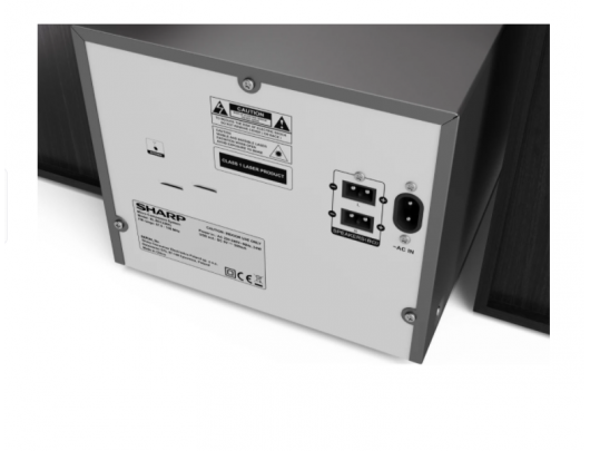 Muzikinis centras  Sharp XL-B512(BK), CD/FM/USB/Bluetooth v5.0, 45W, juoda