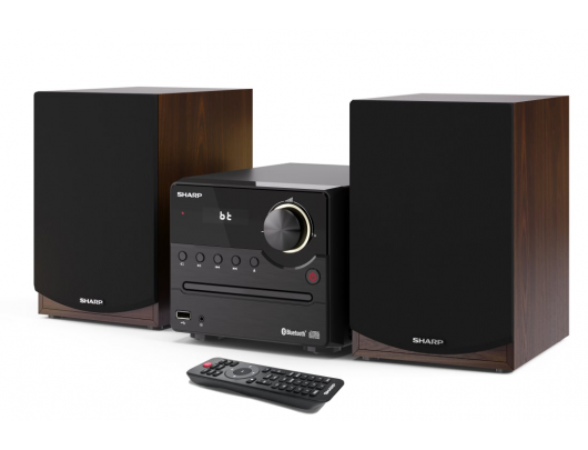 Muzikinis centras  Sharp XL-B512(BR), CD/FM/USB/Bluetooth v5.0, 45W, ruda