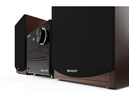 Muzikinis centras  Sharp XL-B512(BR), CD/FM/USB/Bluetooth v5.0, 45W, ruda