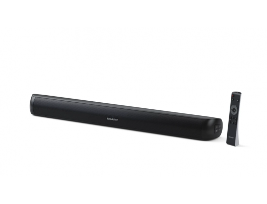 Garso sistema Sharp HT-SB107, 2.0, HDMI ARC/CEC, Aux-in, Optical, Bluetooth, blizgi juoda