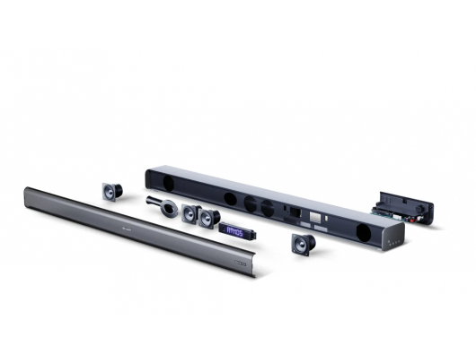 Garso sistema Sharp HT-SBW460, su belaidžiu žemų dažnių garsiakalbiu, Dolby Atmos, HDMI ARC/CEC, Bluetooth, 95 cm, juoda