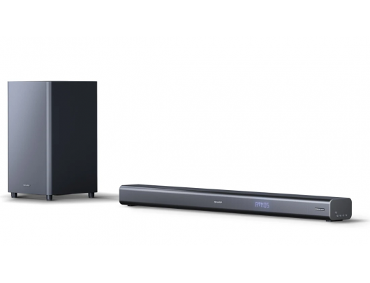 Garso sistema Sharp HT-SBW460, su belaidžiu žemų dažnių garsiakalbiu, Dolby Atmos, HDMI ARC/CEC, Bluetooth, 95 cm, juoda