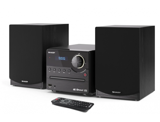 Muzikinis centras  Sharp XL-B517D(BK), CD grotuvas/FM radijas/USB/Bluetooth v5.0, Aux-in, 45W, juoda