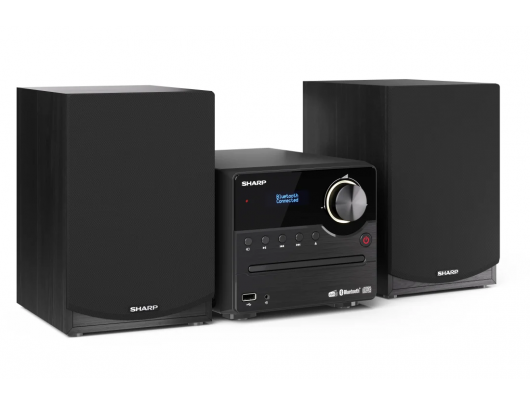 Muzikinis centras  Sharp XL-B517D(BK), CD grotuvas/FM radijas/USB/Bluetooth v5.0, Aux-in, 45W, juoda