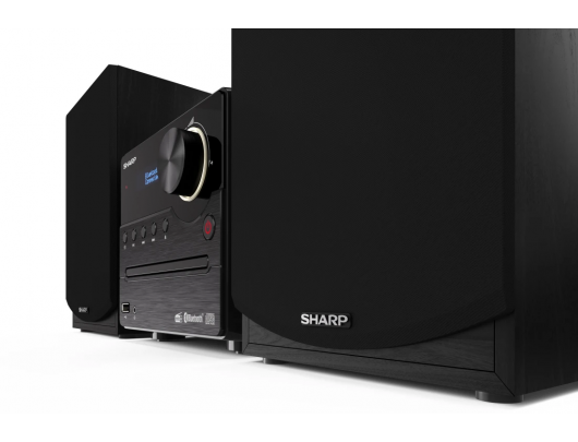 Muzikinis centras  Sharp XL-B517D(BK), CD grotuvas/FM radijas/USB/Bluetooth v5.0, Aux-in, 45W, juoda