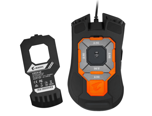 Pelė Gigabyte USB Mouse AORUS M5 wired, Black