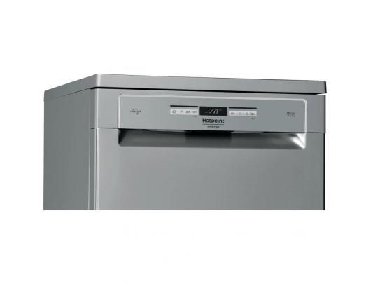 Indaplovė Hotpoint Dishwasher HFO 3T241 WFGxFree standing, Width 60 cm, Number of place settings 14, Energy efficiency class C, Display, Inox