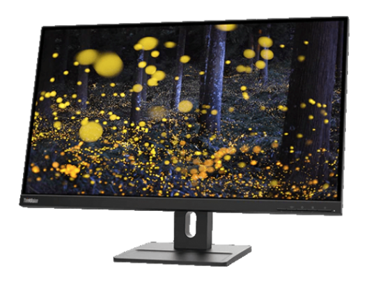 Monitorius Lenovo ThinkVision E27q-20 27 ", IPS, QHD, 16:9, 4 ms, 350 cd/m², Raven Black, 75 Hz, DisplayPorts quantity 1, 2560 x 1440, HDMI ports quan