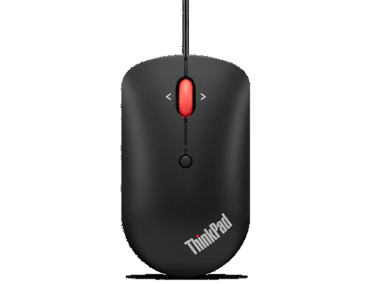 Pelė Lenovo ThinkPad USB-C Wired Compact Mouse Raven black, USB-C