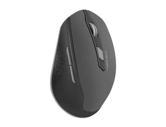 Pelė Natec Mouse, Siskin, Silent, Wireless, 2400 DPI, Optical, Black-Grey