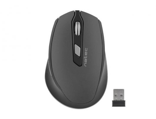 Pelė Natec Mouse, Siskin, Silent, Wireless, 2400 DPI, Optical, Black-Grey