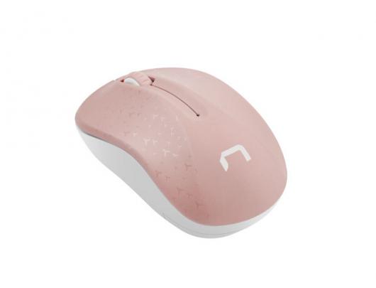 Belaidė pelė Natec Mouse, Toucan, Wireless, 1600 DPI, Optical, Pink-White