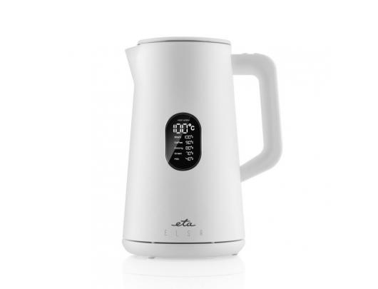 Virdulys ETA Kettle Elsa ETA559790010 Electric, 1800 W, 1.5 L, Stainless steel, 360° rotational base, White