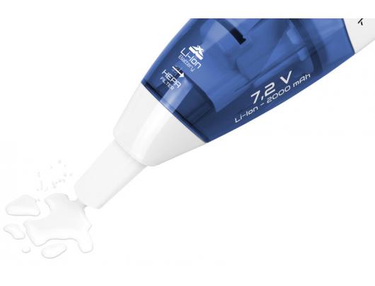 Rankinis dulkių siurblys ETA Vacuum cleaner Verto ETA144290000 Cordless operating, Handheld, 7.2 V, Operating time (max) 15 min, White/Blue