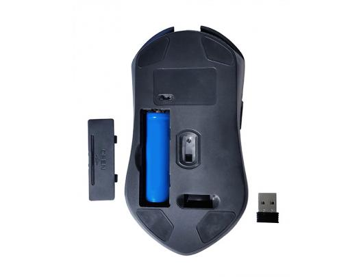 Žaidimų pelė Gembird RGB Gaming Mouse "Firebolt" MUSGW-6BL-01 Wireless, Optical mouse, Black