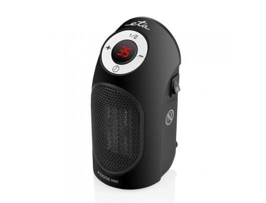 Šildytuvas ETA Heater ETA162390000 Fogos mini Fan heater, 400 W, Suitable skirtas rooms up to 8 m², Black