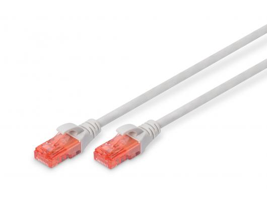 Tinklo kabelis Digitus CAT 6 1 m pilkas