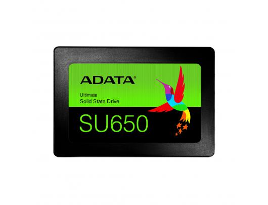 SSD diskas ADATA Ultimate SU650 512 GB, SSD form factor 2.5", SSD interface SATA 6Gb/s, Write speed 450 MB/s, Read speed 520 MB/s