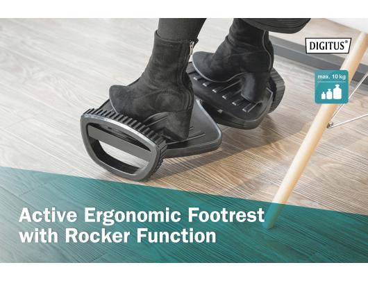 Padėklas kojoms Digitus Active Ergonomic Footrest DA-90412 Plastic