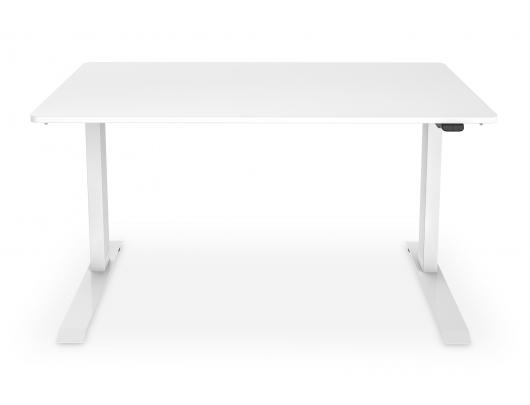 Stalas Digitus Electric height adjustable desk, 73 - 123 cm, Maximum load weight 50 kg, Metal, White