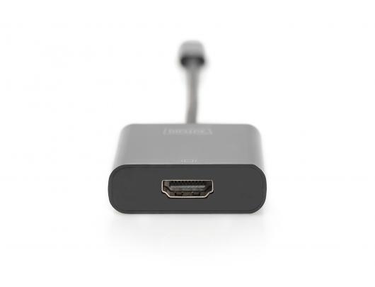 Jungčių stotelė Digitus USB Type-C to HDMI Adapter DA-70852 0.15 m, Black, USB Type-C
