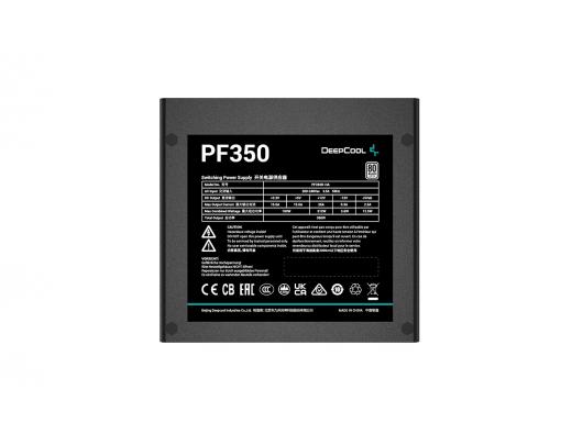 Maitinimo blokas DEEPCOOL PF350 350W 80 PLUS Standard PSU, ATX12V V2.4, Black