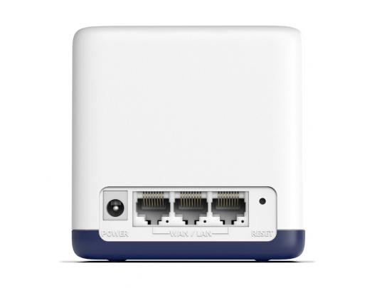 Maršrutizatorius Mercusys AC1900 Whole Home Mesh Wi-Fi System Halo H50G (2-Pack) 802.11ac, 600+1300 Mbit/s, Ethernet LAN (RJ-45) ports 3, Mesh Support