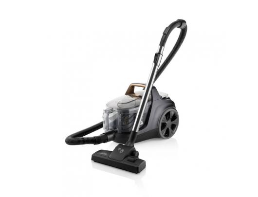 Dulkių siurblys ETA Vacuum cleaner Grande Animal ETA222390000 Bagless, Power 850 W, Dust capacity 3.2 L, Black/Gold