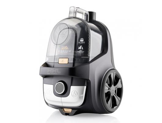 Dulkių siurblys ETA Vacuum cleaner Grande Animal ETA222390000 Bagless, Power 850 W, Dust capacity 3.2 L, Black/Gold