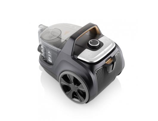 Dulkių siurblys ETA Vacuum cleaner Grande Animal ETA222390000 Bagless, Power 850 W, Dust capacity 3.2 L, Black/Gold