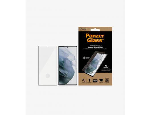 Ekrano apsauga PanzerGlass Samsung, Galaxy S22 Ultra, Tempered glass, Black, Screen Protector