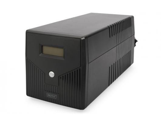 Nepertraukiamo maitinimo šaltinis Digitus Line-Interactive UPS DN-170075, 1500VA, 900W, 2x 12V/9Ah battery, 4x CEE 7/7 outlet, 2x RJ45, 1x USB 2.0 typ