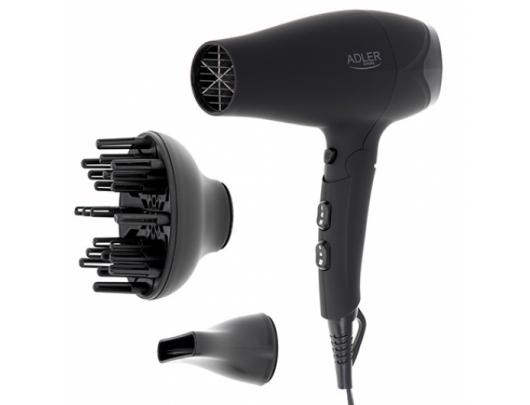 Plaukų džiovintuvas Adler Hair dryer AD 2267 2100 W Number of temperature settings 3 Diffuser nozzle Black