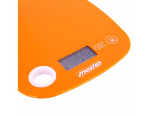 Virtuvinės svarstyklės Mesko Kitchen scale MS 3159o Maximum weight (capacity) 5 kg, Graduation 1 g, Display type LCD, Orange