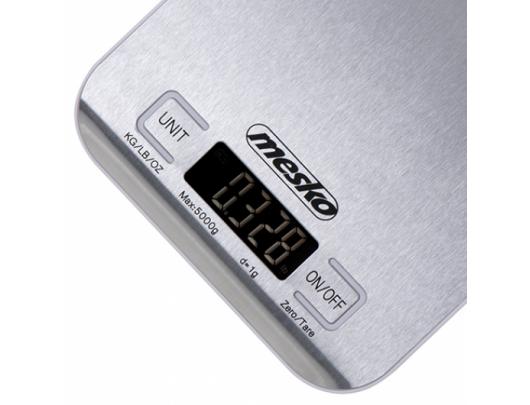 Virtuvinės svarstyklės Mesko Kitchen scales MS 3169 white Maximum weight (capacity) 5 kg, Graduation 1 g, White