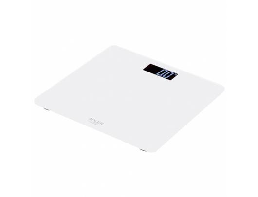 Svarstyklės Adler Bathroom scale AD 8157w Maximum weight (capacity) 150 kg, Accuracy 100 g, Body Mass Index (BMI) measuring, White