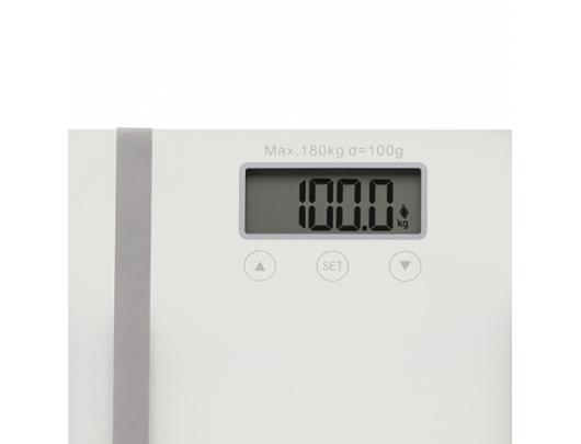 Svarstyklės Adler Bathroom scale with analyzer AD 8154 Maximum weight (capacity) 180 kg, Accuracy 100 g, Body Mass Index (BMI) measuring, White