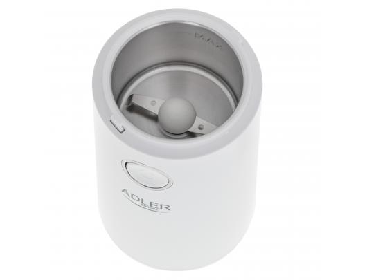Kavamalė Adler Coffee Mill AD 4446ws 150 W, Coffee beans capacity 75 g, White