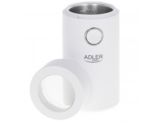 Kavamalė Adler Coffee Mill AD 4446ws 150 W, Coffee beans capacity 75 g, White