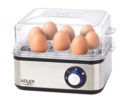 Kiaušinių virtuvas Adler Egg boiler AD 4486 Stainless steel, 800 W